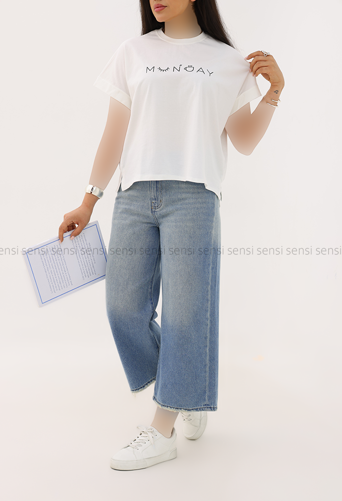 تیشرت آستین دوبل MONDAYکد1006264
